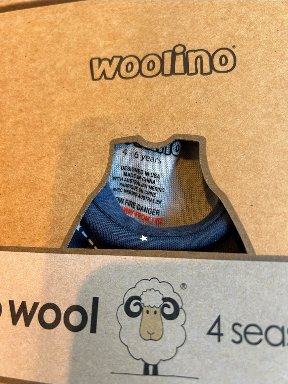 NWT Woolino 4-6 years Navy Constellation Sleep Sack